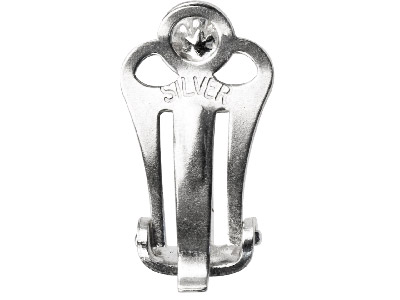 Sistema De Clip Para Perlas Con Casquilla De 4 mm, Plata 925, Cada Uno - Imagen Estandar - 2