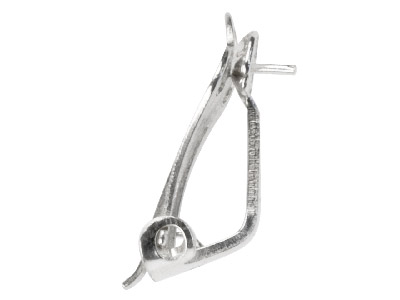 Sistema De Clip Para Perlas Con Casquilla De 4 mm, Plata 925, Cada Uno - Imagen Estandar - 3