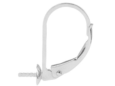 Pendiente Tipo Dormeuse Con Tapa De4 mm, Plata 925, Por Pieza - Imagen Estandar - 1