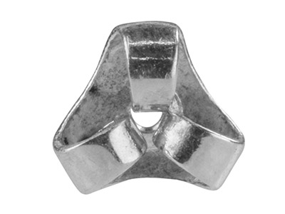 Tuerca 3 Ramas 5 mm, Plata 925, Bolsa De 10 Pares - Imagen Estandar - 2
