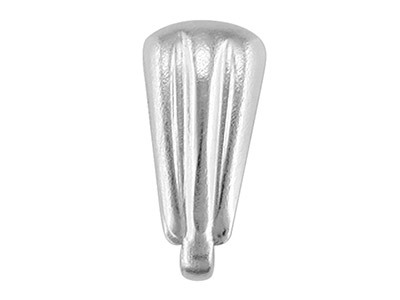 Engarce Abierto Acanalado De 7 mm, Plata 925, Bolsa De 10 100% Plata Reciclada - Imagen Estandar - 1