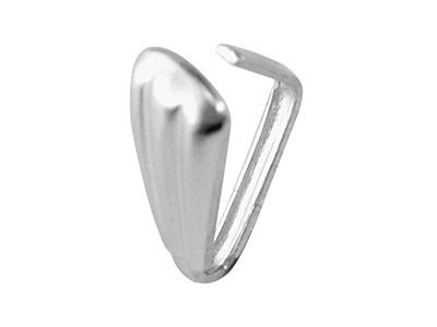 Engarce Abierto Acanalado De 7 mm, Plata 925, Bolsa De 10 100% Plata Reciclada - Imagen Estandar - 2