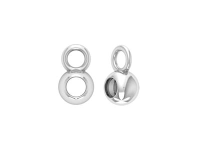 Engarce De Bola De 4mm, Plata 925,paquete De 10unidades