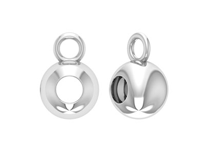 Fianza De Bola De 6mm, Plata 925, Paquete De 10unidades