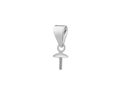 Fianza Para Perla, Tapa De 3 mm, Plata 925 - Imagen Estandar - 1