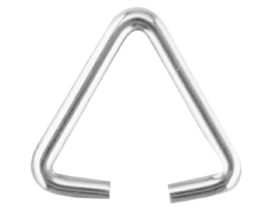 Fianza De Alambre Triangular De 5,5mm, Plata 925, Bolsa De 10
