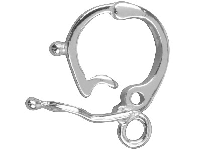 Clip De Enganche Con Anilla De 14 mm, Apertura Interior De 7 mm, Plata925 - Imagen Estandar - 2