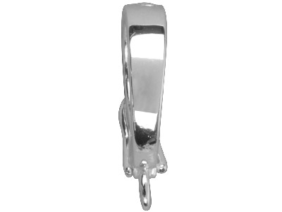 Clip De Enganche Con Anilla De 15 mm, Apertura Interior De 10 mm, Plata 925 - Imagen Estandar - 3
