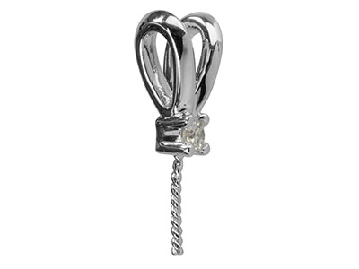 Fianza Con Varilla 11,6 mm, Plata 925 Con Circonita - Imagen Estandar - 1