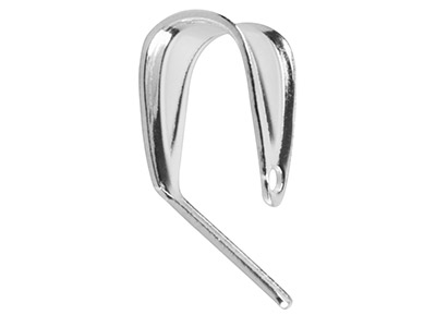Engarce Abierto Acanalado 4,5 X 10 mm, Plata 925 - Imagen Estandar - 2