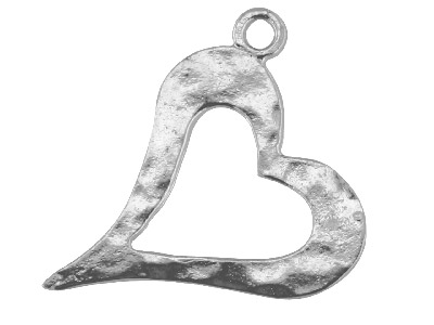 Colgante Corazn Recortado 12mm, Plata 925