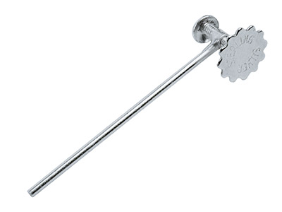 Sistema Para Orejas Sin Perforar, Barra Recta, Plata 925, Por Pieza - Imagen Estandar - 1