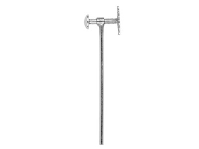 Sistema Para Orejas Sin Perforar, Barra Recta, Plata 925, Por Pieza - Imagen Estandar - 2