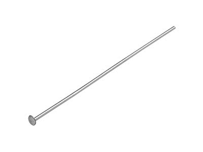 Varilla Con Cabeza De Alfiler De Plata 925, 3840 Mm, Bolsa De 20