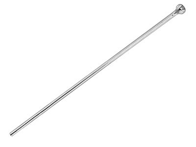 Varilla De 75mm Con Cabeza De Bolade 2mm, Plata 925, Bolsa De 20un Idades