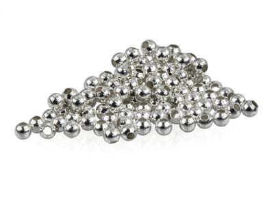 Abalorio Ondulado De 2 mm En Plata De Ley, Paquete De 100 - Imagen Estandar - 2