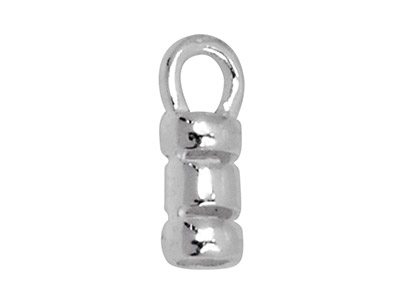 Punta De Tubo Diámetro Interior 2mm, Plata 925, Bolsa De 10