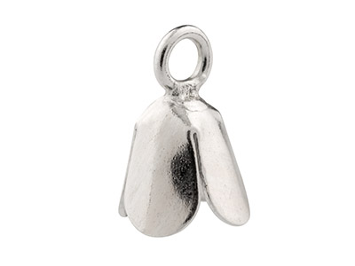 Terminacin De Campana Festoneada, Modelo Pequeño, Plata 925, Bolsa De6 100 Plata Reciclada