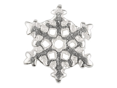 Charm En Forma De Bola De Copo De Nieve, Plata 925 - Imagen Estandar - 2