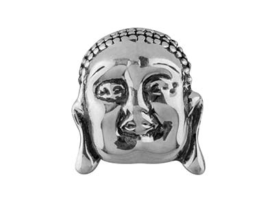 Charm Boule, Motivo De Buda 10mm, Plata 925