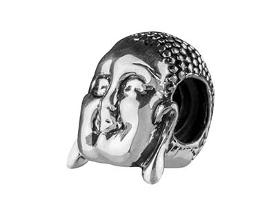 Charm Boule, Motivo De Buda 10 mm, Plata 925 - Imagen Estandar - 2