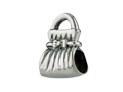 Charm En Forma De Bola, Motivo Bolso 13,30 mm, Plata 925 - Imagen Estandar - 2