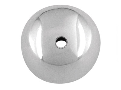 Abalorios Rondell Lisos De Plata Deley 3,4 Mm, Paquete De 10