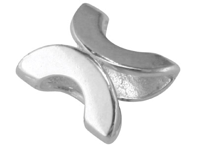 Entrepieza Mariposa De Fantasa 8,2x 6,7 X 4,7mm, Plata 925