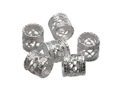 Entrepieza Decorativa 6,5 x 5 mm,plata 925, Bolsa De 6 - Imagen Estandar - 3