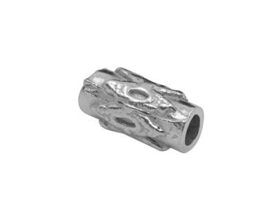 Separadores En Forma De Tubo De Plata De Ley, Paquete De 6, 10 X 4,5 Mm, Diámetro Del Agujero 2 MM