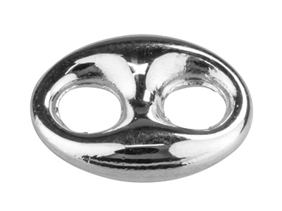 Entrepieza Para Granos De Caf 8mm, Plata 925