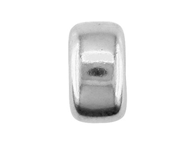 Entrepieza Plana 2 Agujeros 6 mm, Plata 925 - Imagen Estandar - 2
