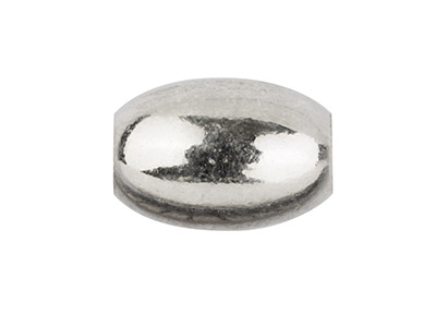 Bola De 2 Agujeros Forma Ovalada 3 mm, Plata 925 - Imagen Estandar - 1