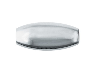 Bola Ovalada 2 Agujeros 5 X 3 mm, Plata 925, Bolsa De 10 - Imagen Estandar - 1