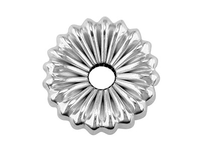 Entrepieza Bola Ondulada Plana 4 mm, Plata 925, Bolsa De 10 - Imagen Estandar - 2