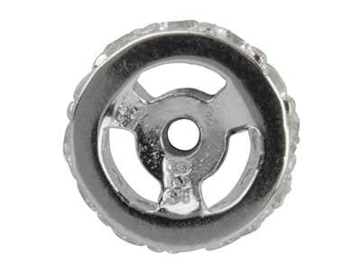 Separador Para Perlas De 6 mm, Plata 925 Con Zirconia - Imagen Estandar - 2