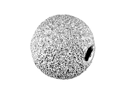 Bola Con Acabado Láser De 2 Agujeros De 6mm, Plata 925, Paquete De 10unidades Esmeriladobrillante