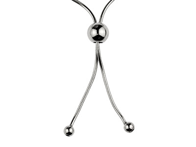 Cuenta De Tope 6 mm 2 Agujeros, Núcleo De Silicona, Plata 925 - Imagen Estandar - 3