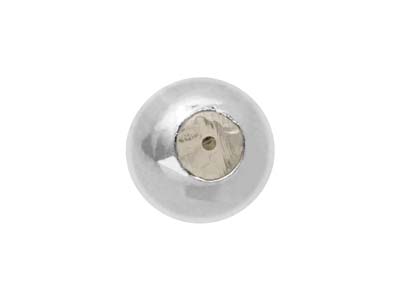 Bola De Tope 4 mm 2 Agujeros, Corazón De Silicona, Plata 925 - Imagen Estandar - 2