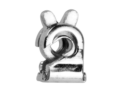 Sistema De Cierre Para Broche Modelo Mediano, Plata 925 - Imagen Estandar - 2
