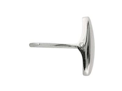 Sistema De Gemelos Ovalados En Plata 925, Por Pieza - Imagen Estandar - 6