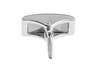 Sistema De Gemelos Rectangulares, Plata 925, Por Pieza - Imagen Estandar - 4