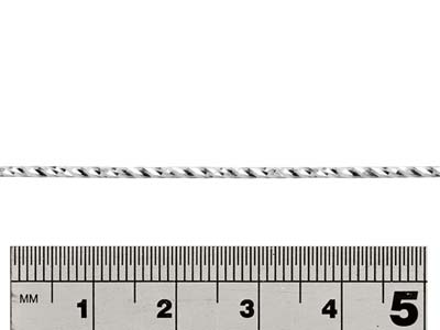 Hilo Trenzado Con Corte De Diamante De Plata De Ley, 1,5 MM - Imagen Estandar - 2