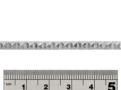 Hilo Gofrado Piramidal 4,20 mm, Plata 925 Semidura - Imagen Estandar - 2