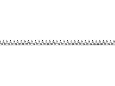 Banda De Galera Ondulada Perlada, 0,60x2,50mm, Plata 925 Semidura