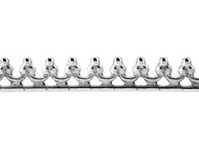 Banda De Galería Ondulada Perlada, 0,60x2,50mm, Plata 925 Semidura - Imagen Estandar - 3