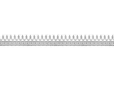 Tira Galera Corona, 0,50 X 5,10mm, Plata 925 Semi-duro
