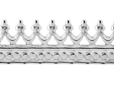 Tira Galería Corona, 0,50 X 5,10 mm, Plata 925 Semi-duro - Imagen Estandar - 3