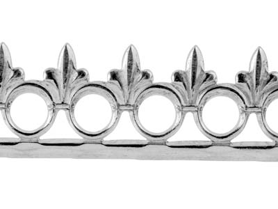 Banda De Galería De Anillos & Flores, 0,80 X 8,90 mm, Plata 925 Semidura - Imagen Estandar - 3