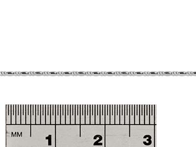 Hilo Perlado Alternado, Ovalado Y Rondel 1 mm, Plata 925 Semidura - Imagen Estandar - 2